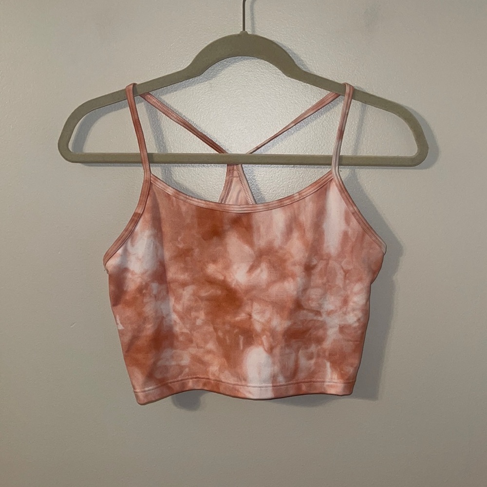 Orange sports bra